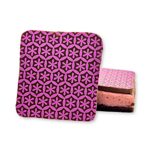 Dark Chocolate Raspberry Fudge Block